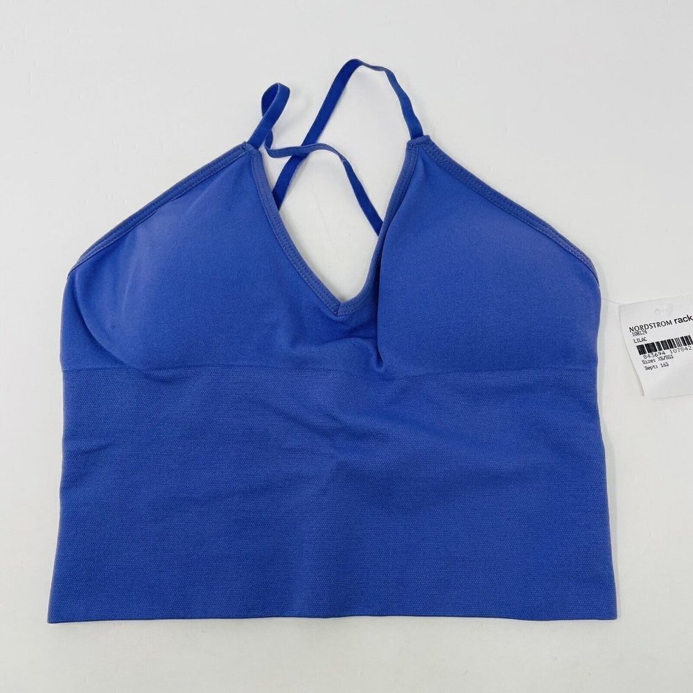 Electric‎ Yoga Womens Size XS/S Racerback Padded Bralette Lilac Purple 722